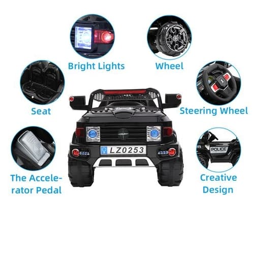 Off-Road Police Car Double Drive With 2.4G Remote Control - image 4