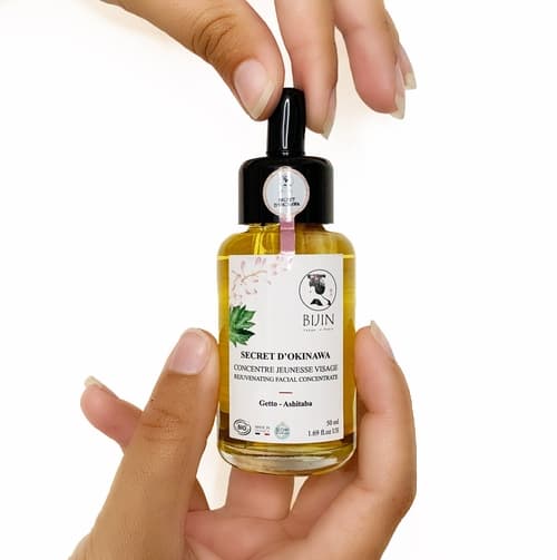 Soin botanique régénérant , huile visage anti-âge bio,  Getto et Ashitaba