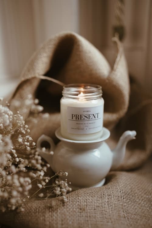 Bougie Parfumée au Musc Blanc – Rituel Bien-Être & Ambiance Spa à la Maison - image 2