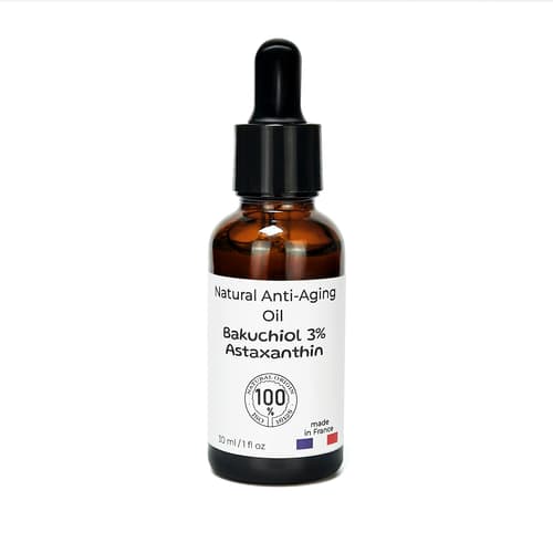 Antiaging oil 3% Bakuchiol + Astaxanthin in Squalane , 100% natural - image 2