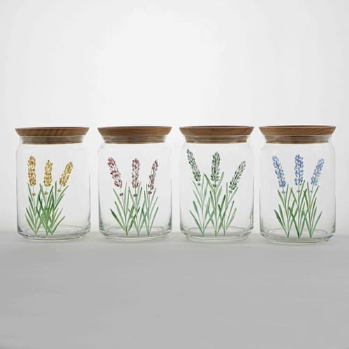 Le Lavande - Bocal en verre 1L peint à la main - image 4