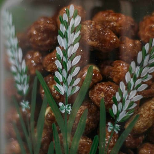 Le Lavande - Bocal en verre 1L peint à la main - image 5