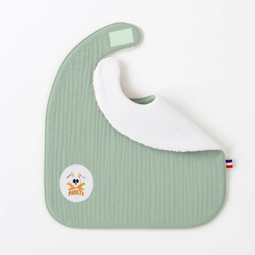Organic Cotton Bib - Green - image 5