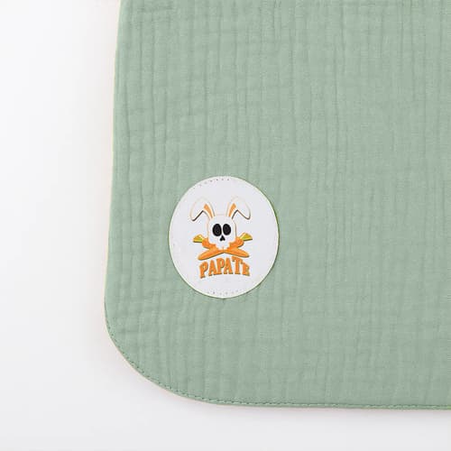 Organic Cotton Bib - Green - image 6