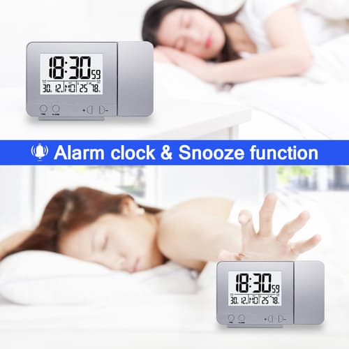 LED Display  Projector Clock with Backlight Rotate - image 3