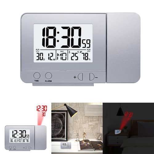 LED Display  Projector Clock with Backlight Rotate - image 5