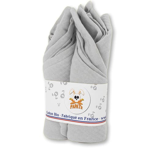 Lot de 2 Langes en Double Gaze de Coton Bio - Vert